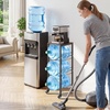 image:imageVEVOR 5 Gallon Water Jug Holder for 3 Bottles 4Tier 3 or 5 Gallon Water Bottle Holder with Top Shelf Handle Heavy Duty Jug Rack Organizer Detachable for Kitchen Home Office BlackBrown128 x 1299 x 3878 in