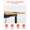 image:imageVEVOR Adjustable Workbench 5000 lbs Capacity 72 x 24 Inch Oak Wood Top Workstation with 4 AC Outlets amp 2 USB Ports HeavyDuty Hardwood Worktable for Garage Workshop Home Office CommercialDrawer StorageUniversal Wheels60x24