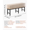 image:imageVEVOR Adjustable Workbench 5000 lbs Capacity 72 x 24 Inch Oak Wood Top Workstation with 4 AC Outlets amp 2 USB Ports HeavyDuty Hardwood Worktable for Garage Workshop Home Office Commercial96 x 24 x 29139 in  2438 x 610 x 740990 mm