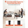 image:imageVEVOR Adjustable Workbench 5000 lbs Capacity 72 x 24 Inch Oak Wood Top Workstation with 4 AC Outlets amp 2 USB Ports HeavyDuty Hardwood Worktable for Garage Workshop Home Office Commercial96 x 24 x 29139 in  2438 x 610 x 740990 mm