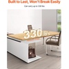 image:imageVEVOR Bamboo Table Top 709 x 29 x 15 330 lbs Load Capacity Universal Solid OnePiece Bamboo Desktop for Height Adjustable Electric Standing Desk Frame Rectangular Countertop for Home amp OfficeWood