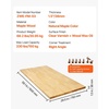 image:imageVEVOR Bamboo Table Top 709 x 29 x 15 330 lbs Load Capacity Universal Solid OnePiece Bamboo Desktop for Height Adjustable Electric Standing Desk Frame Rectangular Countertop for Home amp OfficeWood