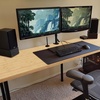image:imageVEVOR Bamboo Table Top 709 x 29 x 15 330 lbs Load Capacity Universal Solid OnePiece Bamboo Desktop for Height Adjustable Electric Standing Desk Frame Rectangular Countertop for Home amp OfficeNatural Wood Color