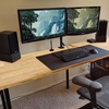 image:imageVEVOR Bamboo Table Top 709 x 29 x 15 330 lbs Load Capacity Universal Solid OnePiece Bamboo Desktop for Height Adjustable Electric Standing Desk Frame Rectangular Countertop for Home amp OfficeWood