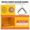 image:imageVEVOR Flammable Cabinet 45 Gal 18 x 43 x 65 Yellow  ColdRolled Steel Explosion Proof 2 Adjustable Shelves 2 Manual Doors Industrial Use17 x 17 x 18