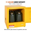 image:imageVEVOR Flammable Cabinet 45 Gal 18 x 43 x 65 Yellow  ColdRolled Steel Explosion Proof 2 Adjustable Shelves 2 Manual Doors Industrial Use17 x 17 x 18