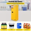 image:imageVEVOR Flammable Cabinet 45 Gal 18 x 43 x 65 Yellow  ColdRolled Steel Explosion Proof 2 Adjustable Shelves 2 Manual Doors Industrial Use18 x 18 x 35