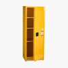 image:imageVEVOR Flammable Cabinet 45 Gal 18 x 43 x 65 Yellow  ColdRolled Steel Explosion Proof 2 Adjustable Shelves 2 Manual Doors Industrial Use18 x 23 x 65