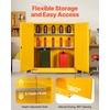 image:imageVEVOR Flammable Cabinet 45 Gal 18 x 43 x 65 Yellow  ColdRolled Steel Explosion Proof 2 Adjustable Shelves 2 Manual Doors Industrial Use18 x 43 x 46