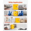 image:imageVEVOR Flammable Cabinet 45 Gal 18 x 43 x 65 Yellow  ColdRolled Steel Explosion Proof 2 Adjustable Shelves 2 Manual Doors Industrial Use18 x 43 x 46