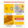image:imageVEVOR Flammable Cabinet 45 Gal 18 x 43 x 65 Yellow  ColdRolled Steel Explosion Proof 2 Adjustable Shelves 2 Manual Doors Industrial Use18 x 43 x 46