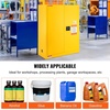 image:imageVEVOR Flammable Cabinet 45 Gal 18 x 43 x 65 Yellow  ColdRolled Steel Explosion Proof 2 Adjustable Shelves 2 Manual Doors Industrial Use18 x 43 x 50