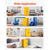 image:imageVEVOR Flammable Cabinet 45 Gal 18 x 43 x 65 Yellow  ColdRolled Steel Explosion Proof 2 Adjustable Shelves 2 Manual Doors Industrial Use34 x 38 x 65