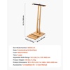 image:imageVEVOR Freestanding Bamboo Surfboard Rack Adjustable Display amp Storage Stand for Longboards and Shortboards Padded Surf Board Holder for Indoor Garage or Shop Use