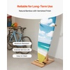 image:imageVEVOR Freestanding Bamboo Surfboard Rack Adjustable Display amp Storage Stand for Longboards and Shortboards Padded Surf Board Holder for Indoor Garage or Shop Use