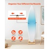 image:imageVEVOR Freestanding Bamboo Surfboard Rack Adjustable Display amp Storage Stand for Longboards and Shortboards Padded Surf Board Holder for Indoor Garage or Shop Use