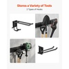 image:imageVEVOR Garage Tool Organizer 33 Inch 400 lbs Wall Mount Garden Tool Rack Heavy Duty Garage Hanging Storage Rack Organization with 2 Rails and 5 Adjustable Hooks for Yard Tools Shovel Rake Shed