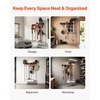 image:imageVEVOR Garage Tool Organizer 33 Inch 400 lbs Wall Mount Garden Tool Rack Heavy Duty Garage Hanging Storage Rack Organization with 2 Rails and 5 Adjustable Hooks for Yard Tools Shovel Rake Shed