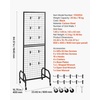 image:imageVEVOR Grid Wall Panel 19 x 54 ft Wire Grid Panels Display Rack Movable Art Display Shelf with Wheels and 10 Hooks Black Carbon Steel Gridwall for Craft Show Decoration Storage Notice Board
