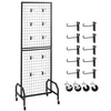 image:imageVEVOR Grid Wall Panel 19 x 54 ft Wire Grid Panels Display Rack Movable Art Display Shelf with Wheels and 10 Hooks Black Carbon Steel Gridwall for Craft Show Decoration Storage Notice Board