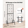 image:imageVEVOR Grid Wall Panel 19 x 54 ft Wire Grid Panels Display Rack Movable Art Display Shelf with Wheels and 10 Hooks Black Carbon Steel Gridwall for Craft Show Decoration Storage Notice Board