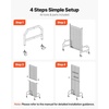 image:imageVEVOR Grid Wall Panel 19 x 54 ft Wire Grid Panels Display Rack Movable Art Display Shelf with Wheels and 10 Hooks Black Carbon Steel Gridwall for Craft Show Decoration Storage Notice Board