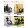 image:imageVEVOR Heavy Duty Utility Cart with Tray amp Pegboard 550 LBS 2 Tier Service Cart with 360 Swivel amp Fixed Wheels 2 with Brakes Plastic Rolling Cart Tool Storage for Garage Warehouse Workshop3976 x 1732 x 3327 in