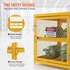 image:imageVEVOR Horizontal Cylinder Storage Cabinet 4 x 33 lbs Cylinder Capacity 3102x3004x35 inch Propane Storage Cage Gas Cylinder Cabinet Yellow Powder Coat Finish for Freon Gases Oxygen Nitrogen