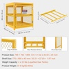 image:imageVEVOR Horizontal Cylinder Storage Cabinet 4 x 33 lbs Cylinder Capacity 3102x3004x35 inch Propane Storage Cage Gas Cylinder Cabinet Yellow Powder Coat Finish for Freon Gases Oxygen Nitrogen