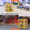 image:imageVEVOR Horizontal Cylinder Storage Cabinet 4 x 33 lbs Cylinder Capacity 3102x3004x35 inch Propane Storage Cage Gas Cylinder Cabinet Yellow Powder Coat Finish for Freon Gases Oxygen Nitrogen