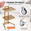 image:imageVEVOR Mayo Stand Stainless Steel Mayo Tray Load Capacity up to 36 lbs Adjustable Height 31955 Medical Tray on Wheels with Removable Tray for Spa Salon Clinic Personal CareGolden
