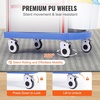 image:imageVEVOR Medical Crash Cart Nursing Emergency Rolling Cart with 5 Drawers amp 4 Silent Wheels Adjust IV Pole Needle Disposal Holder Trash Bin O2 Holder Mobile Trolley for Hospital Clinic Lab SalonGrey  Blue