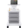 image:imageVEVOR Medical Crash Cart Nursing Emergency Rolling Cart with 5 Drawers amp 4 Silent Wheels Adjust IV Pole Needle Disposal Holder Trash Bin O2 Holder Mobile Trolley for Hospital Clinic Lab SalonWhite  Gray