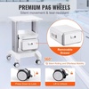 image:imageVEVOR Medical Trolley Storage Cart with Removable Drawer Rolling Lab Tray Cart with Wheels for Ultrasound Dental Clinic Lab Beauty Salon Office1 Drawer