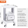 image:imageVEVOR Medical Trolley Storage Cart with Removable Drawer Rolling Lab Tray Cart with Wheels for Ultrasound Dental Clinic Lab Beauty Salon Office1 Drawer
