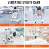 image:imageVEVOR Medical Trolley Storage Cart with Removable Drawer Rolling Lab Tray Cart with Wheels for Ultrasound Dental Clinic Lab Beauty Salon Office1 Drawer
