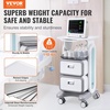image:imageVEVOR Medical Trolley Storage Cart with Removable Drawer Rolling Lab Tray Cart with Wheels for Ultrasound Dental Clinic Lab Beauty Salon Office2 Drawers