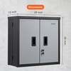 image:imageVEVOR Metal Storage Cabinet 120lbs Load Capacity per Shelf 20 Tall WallMounted PowderCoating Steel Garage Cabinet with Adjustable Shelf Press to Close amp Open Door Perfect for Office Garage ToolFoldable 26