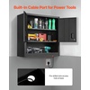 image:imageVEVOR Metal Storage Cabinet 120lbs Load Capacity per Shelf 20 Tall WallMounted PowderCoating Steel Garage Cabinet with Adjustable Shelf Press to Close amp Open Door Perfect for Office Garage Tool762 x 305 x 762 mm