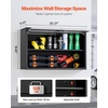 image:imageVEVOR Metal Storage Cabinet 120lbs Load Capacity per Shelf 20 Tall WallMounted PowderCoating Steel Garage Cabinet with Adjustable Shelf Press to Close amp Open Door Perfect for Office Garage Tool3031 x 1201 x 1969 inches