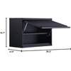 image:imageVEVOR Metal Storage Cabinet 120lbs Load Capacity per Shelf 20 Tall WallMounted PowderCoating Steel Garage Cabinet with Adjustable Shelf Press to Close amp Open Door Perfect for Office Garage ToolFlip up 20