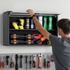image:imageVEVOR Metal Storage Cabinet 120lbs Load Capacity per Shelf 20 Tall WallMounted PowderCoating Steel Garage Cabinet with Adjustable Shelf Press to Close amp Open Door Perfect for Office Garage Tool3031 x 1201 x 1969 inches