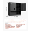 image:imageVEVOR Metal Storage Cabinet 120lbs Load Capacity per Shelf 20 Tall WallMounted PowderCoating Steel Garage Cabinet with Adjustable Shelf Press to Close amp Open Door Perfect for Office Garage Tool762 x 305 x 762 mm