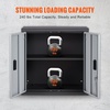 image:imageVEVOR Metal Storage Cabinet 120lbs Load Capacity per Shelf 20 Tall WallMounted PowderCoating Steel Garage Cabinet with Adjustable Shelf Press to Close amp Open Door Perfect for Office Garage ToolFoldable 26