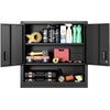 image:imageVEVOR Metal Storage Cabinet 120lbs Load Capacity per Shelf 20 Tall WallMounted PowderCoating Steel Garage Cabinet with Adjustable Shelf Press to Close amp Open Door Perfect for Office Garage Tool762 x 305 x 762 mm