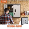 image:imageVEVOR Metal Storage Cabinet 120lbs Load Capacity per Shelf 20 Tall WallMounted PowderCoating Steel Garage Cabinet with Adjustable Shelf Press to Close amp Open Door Perfect for Office Garage ToolFoldable 26
