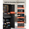 image:imageVEVOR Metal Storage Cabinet 180 lbs Shelf Load Capacity 7087 Tall Garage Tool Storage Cabinet with 2 Locking Doors Adjustable Shelves 2 Drawers Pegboard for Garage Home Office Utility RoomImmovable2 door