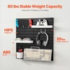 image:imageVEVOR Pegboard Combination Kit 11 x 11 Plastic Pegboard 4 Panels Peg Board Wall Organizer Kit with Accessories for Garage Tool Storage Kitchen Living Room Craft Room Office Bathroom Home Black