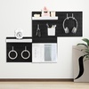 image:imageVEVOR Pegboard Combination Kit 11 x 11 Plastic Pegboard 4 Panels Peg Board Wall Organizer Kit with Accessories for Garage Tool Storage Kitchen Living Room Craft Room Office Bathroom Home Black