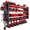 image:imageVEVOR Power Tool Organizer Wall Mount 3Layer Storage Rack with 4 Drill Holders Tools Holder and Storage Rack with Side Pegboards Garage Tool Organizer for Garage Workbench and Workshop4Layer 8 Drill